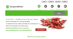 Desktop Screenshot of couponzdirect.com